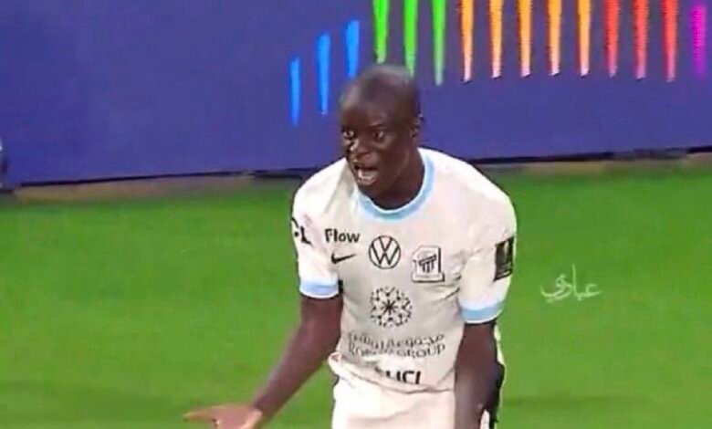 Fans stunned as ever-calm N'Golo Kanté loses his cool during a game