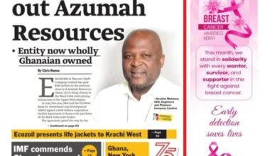Newspaper Headlines Of Monday, October 20, 2025