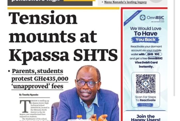 Newspaper Headlines Of Monday, October 27, 2025