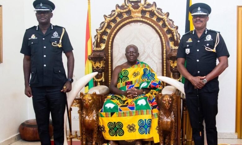 A/R: Stay away from land, chieftaincy disputes – Asantehene cautions new Police Commander