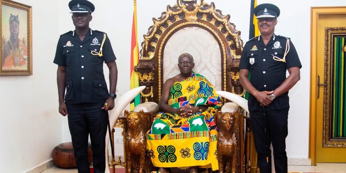A/R: Stay away from land, chieftaincy disputes – Asantehene cautions new Police Commander