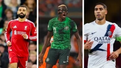 Hakimi, Osimhen, Salah shortlisted for top African award