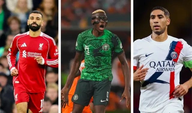 Hakimi, Osimhen, Salah shortlisted for top African award