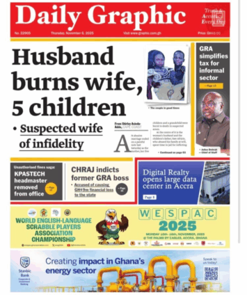 Newspaper Headlines Of Thursday, November 6, 2025