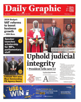 Newspaper Headlines Of Tuesday, November 18, 2025