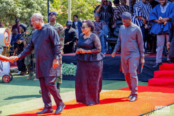 President Mahama visits Salaga to condole with Executive Secretary