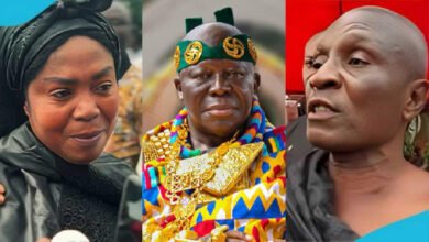 Watch as Ernestina Fosu and Abusuapanyin arrive at Manhyia over 'Ntam Kɛseɛ' feud