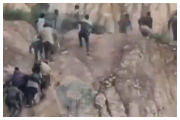 Watch as illegal miners flee during NAIMOS dawn raid at Wassa Abrehyia