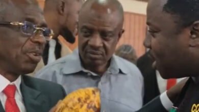 Watch as Asiedu Nketiah jabs Ntim Fordjour over cocoa pod display at SONA
