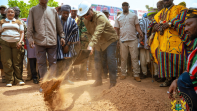 President Mahama cuts sod for 24-hour economy market in Bimbilla